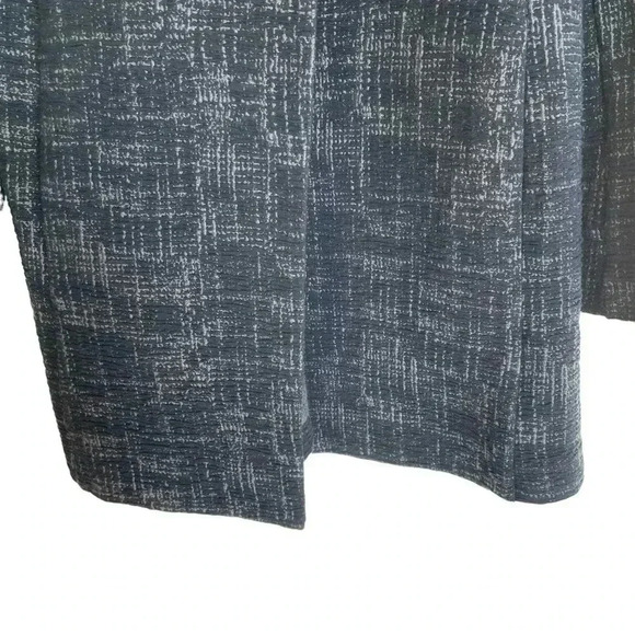 Eileen Fisher Textured Cardigan Jacket Topper Coat Small Black Gray Open Front - Picture 7 of 10